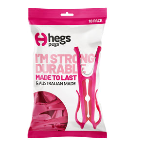 HEGS Pegs | Pink | 3 Bags (54 pegs)
